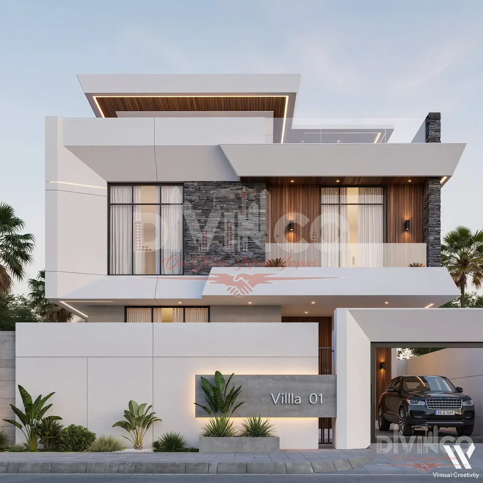 Contemporary Duplex