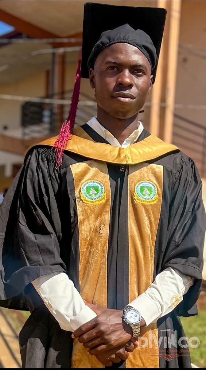 Founder & CEO of DIVINCO. LTD at his University of Bamenda graduation